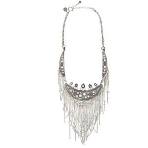 All Saints Jocasta Beaded Fringe Necklace
